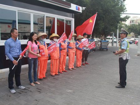 2017年10月24日，站交通崗